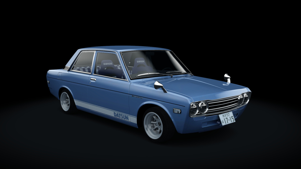 Datsun 510, skin Light_Blue_Stripes