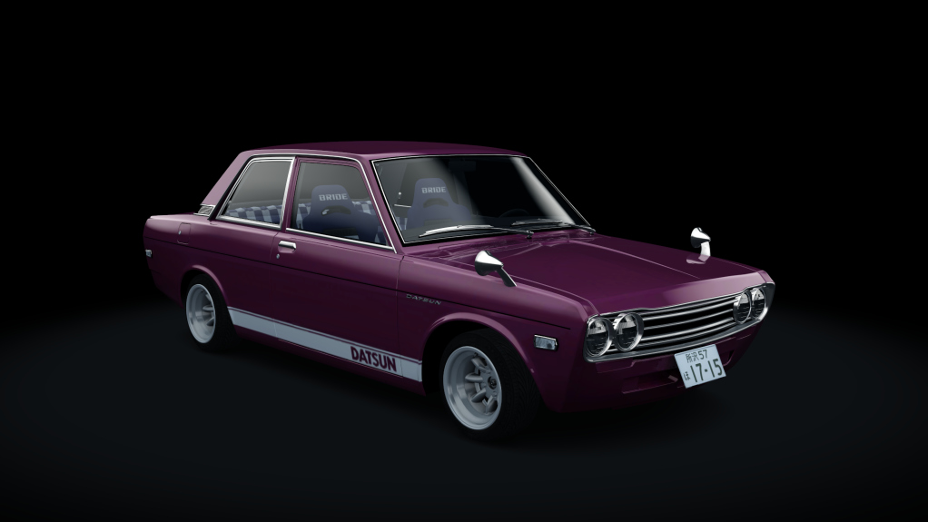 Datsun 510, skin Magenta_Stripes