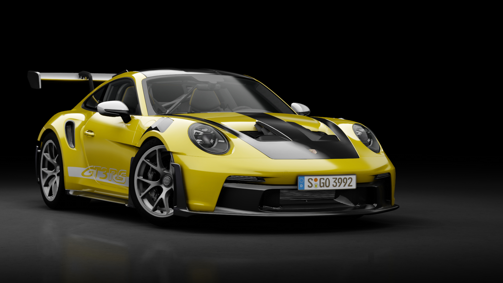 Porsche 911 GT3 RS (992) Weissach Package, skin 104_racing yellow