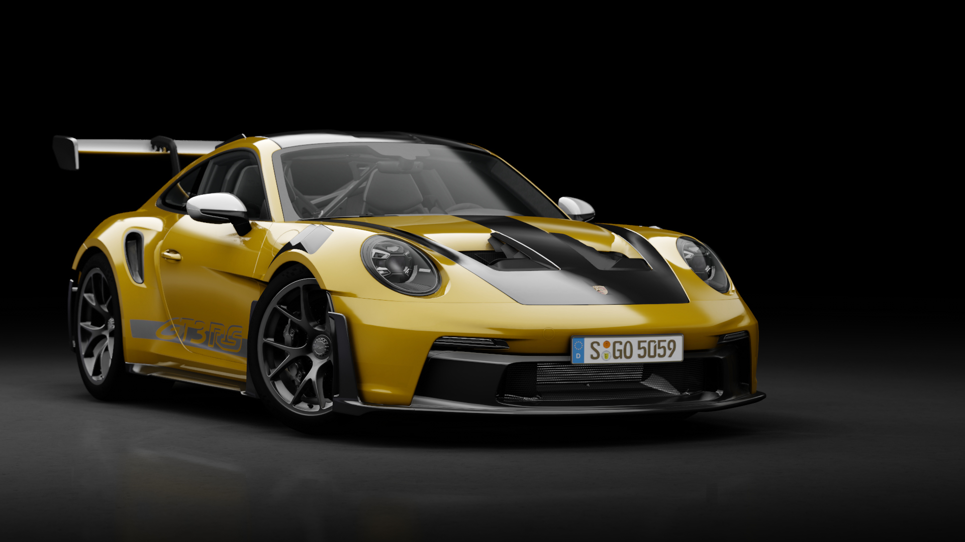 Porsche 911 GT3 RS (992) Weissach Package, skin 124_pts_bahamayellow