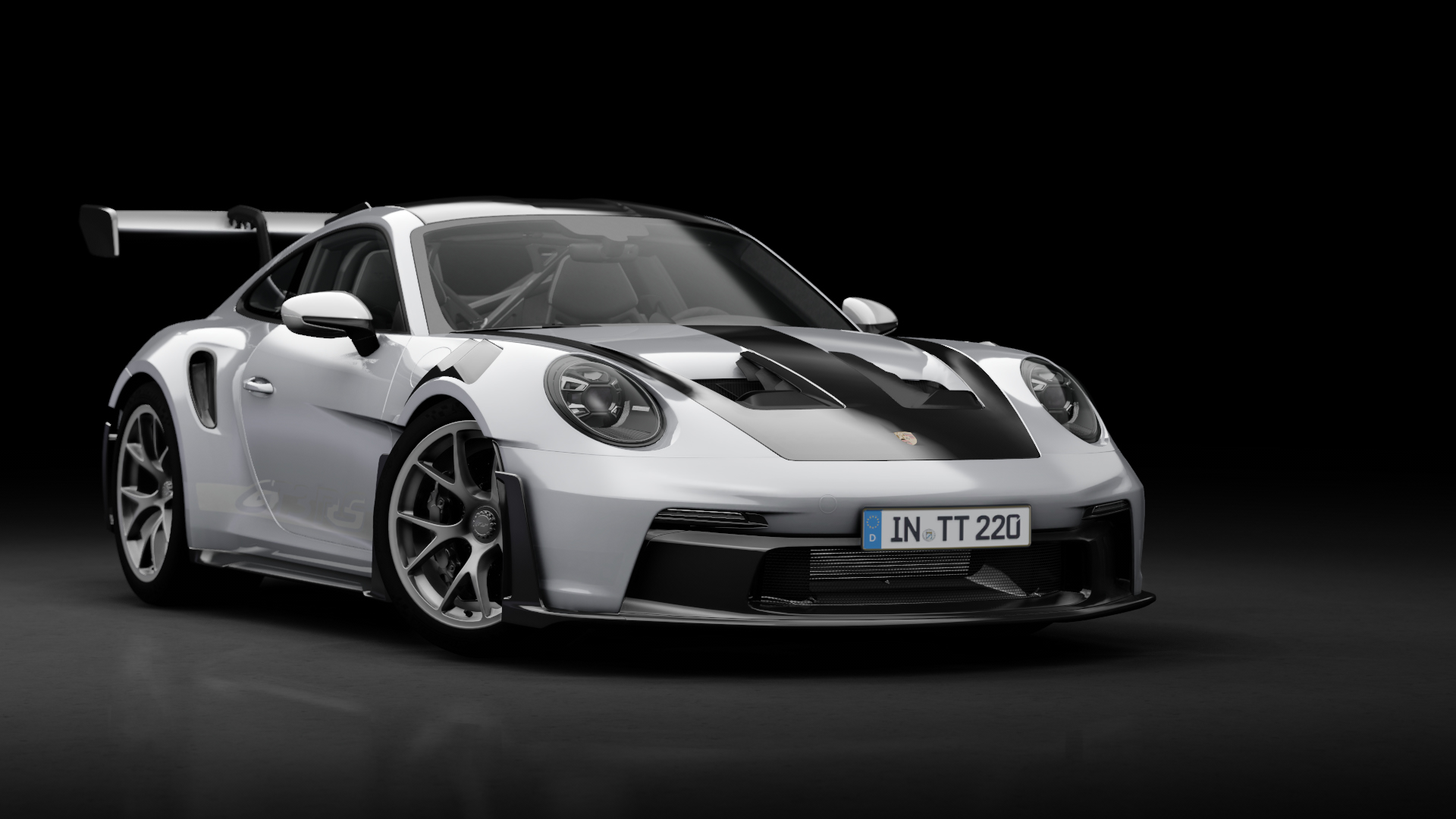 Porsche 911 GT3 RS (992) Weissach Package, skin Silver GT1