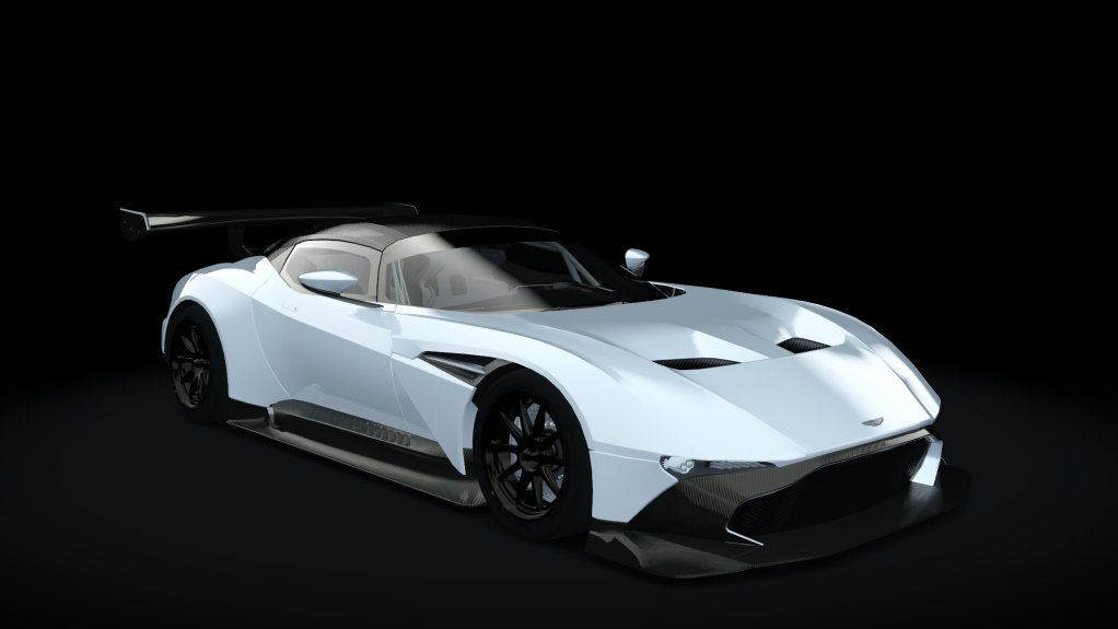 Aston Martin Vulcan R, skin white