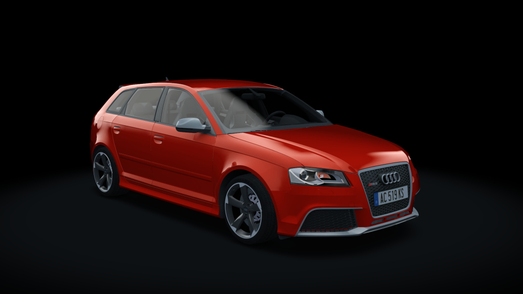 Audi RS3 Sportback 8P, skin Catalunya Red