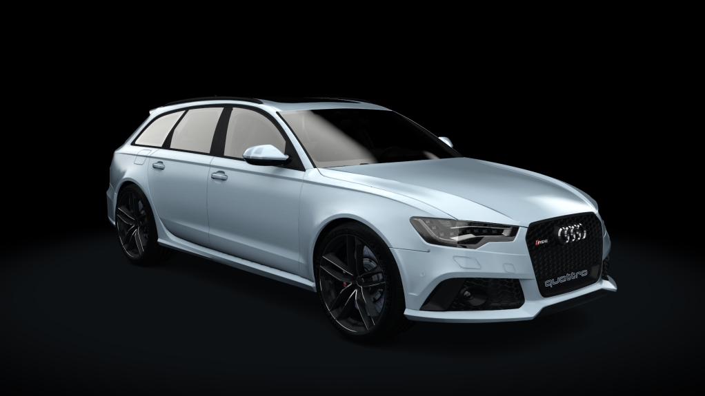 Audi RS6 Avant, skin glacier_white