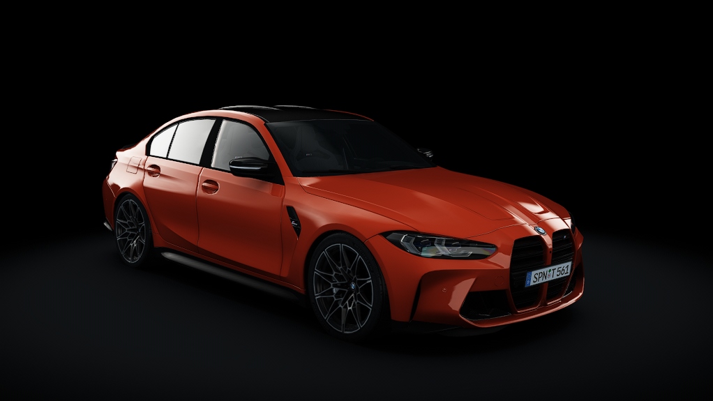 BMW M3 G80 Competiton, skin 09_Sakhir_Orange