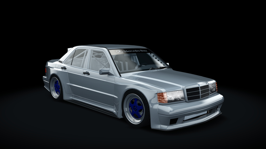 BNB Mercedes 190E, skin silver_blue