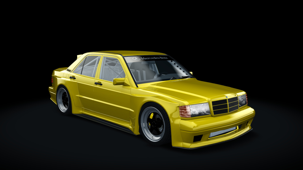 BNB Mercedes 190E, skin yellow