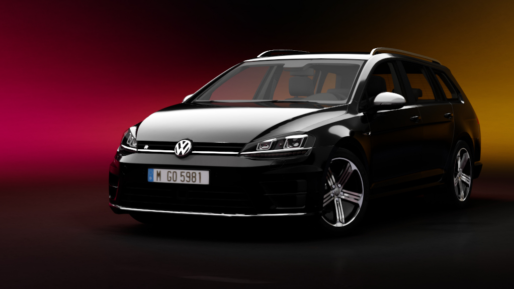 Volkswagen Golf R Variant MK7, skin 01_Deep_black_pearl