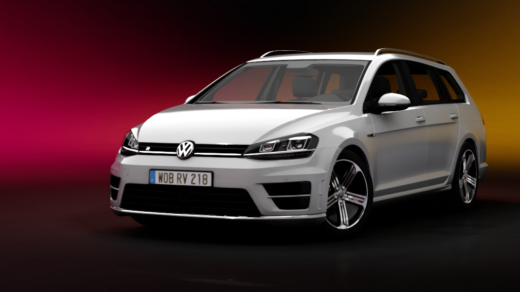 Volkswagen Golf R Variant MK7, skin 02_Pure_white