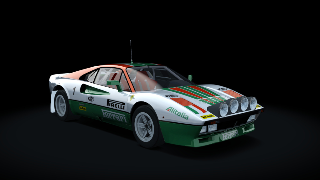 Ferrari 288 GTO Gr.B, skin alitalia