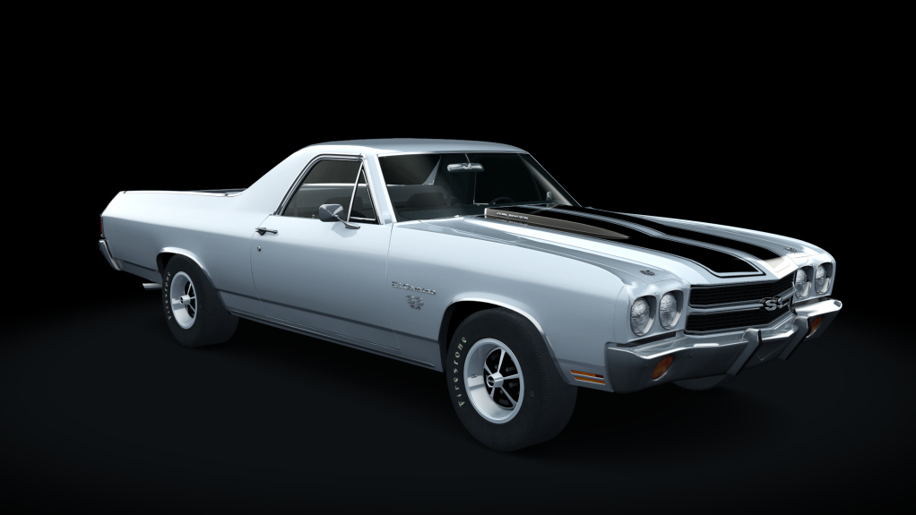 Chevrolet El Camino SS 454, skin Cortez Silver Metallic