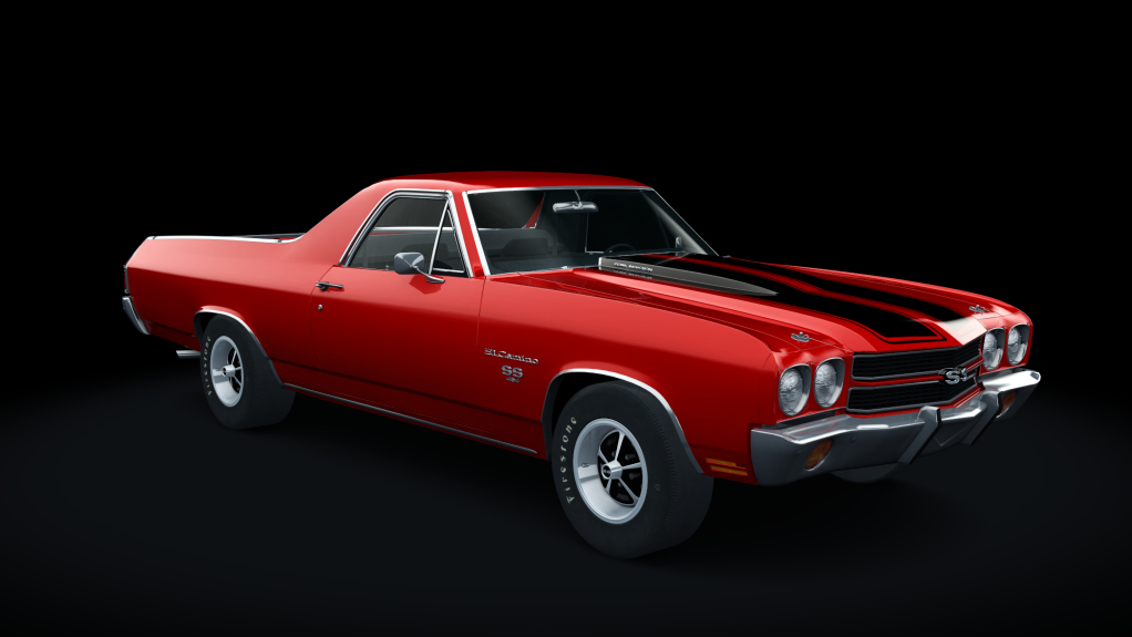 Chevrolet El Camino SS 454, skin Cranberry Red