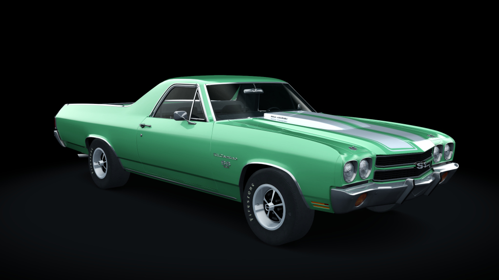 Chevrolet El Camino SS 454, skin Green Mist