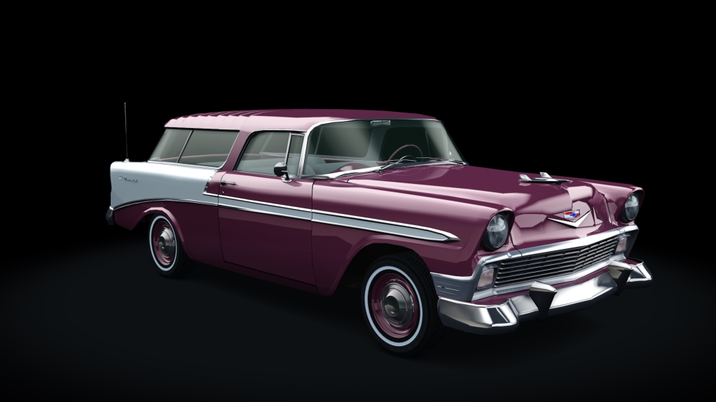 Chevrolet Bel Air Nomad 1956, skin dusk_plum