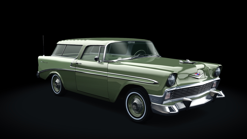 Chevrolet Bel Air Nomad 1956, skin laurel_green