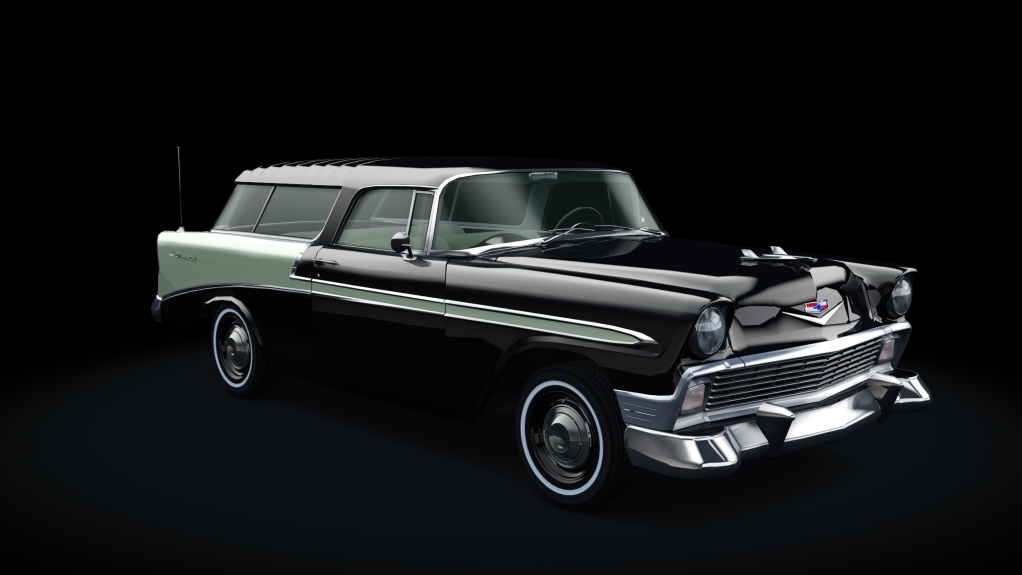 Chevrolet Bel Air Nomad 1956, skin onyx_black_2