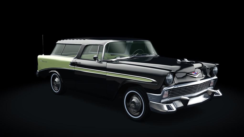 Chevrolet Bel Air Nomad 1956, skin onyx_black_3