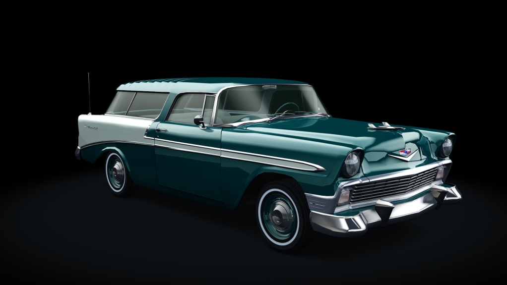 Chevrolet Bel Air Nomad 1956, skin sherwood_green