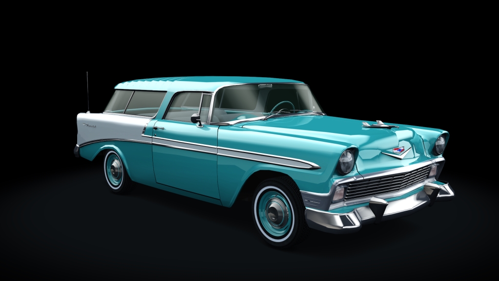 Chevrolet Bel Air Nomad 1956, skin tropical_turquoise