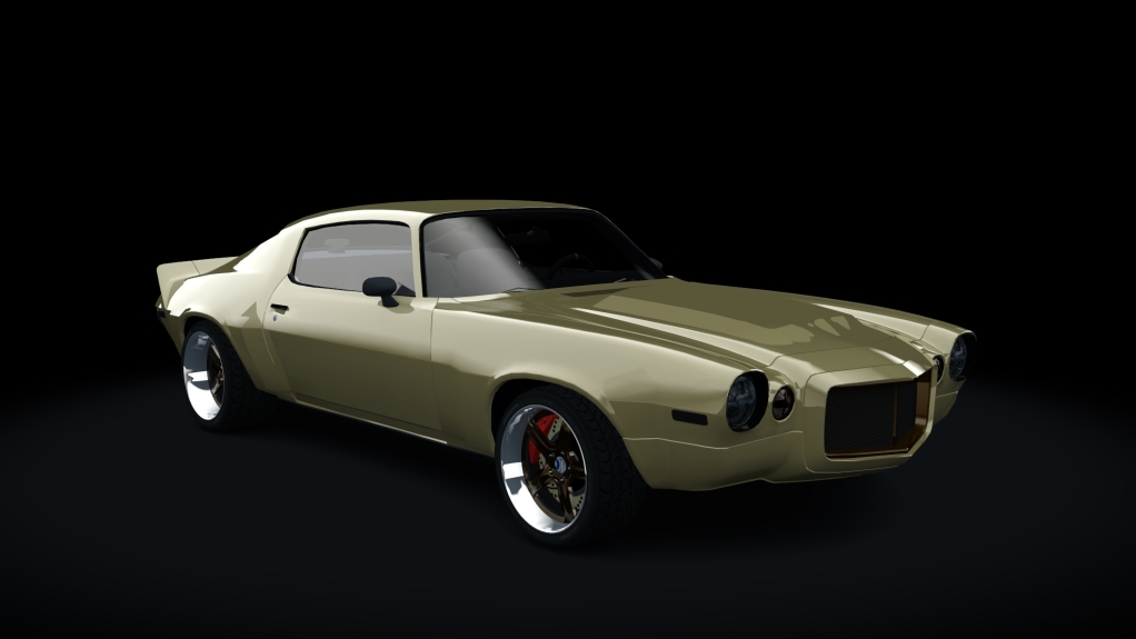 Chevrolet Camaro Z/28 72 Street Tuned, skin gold