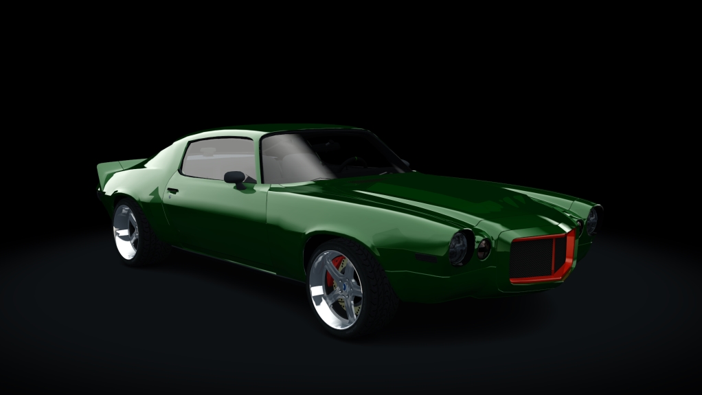 Chevrolet Camaro Z/28 72 Street Tuned, skin green