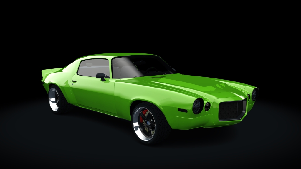 Chevrolet Camaro Z/28 72 Street Tuned, skin lime