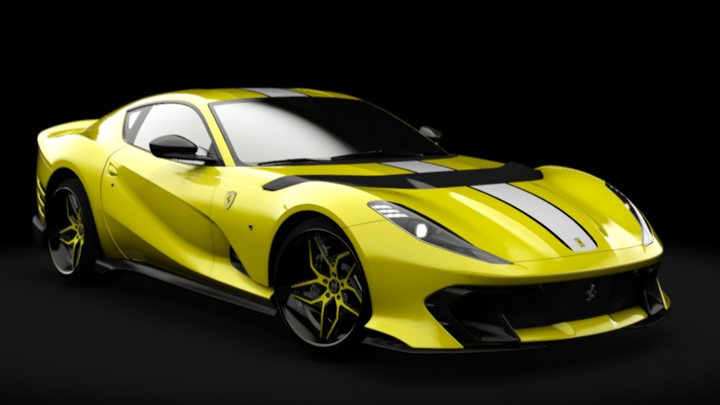 Ferrari 812 Competizione 2023 //635 Racing, skin 03_giallo_modena