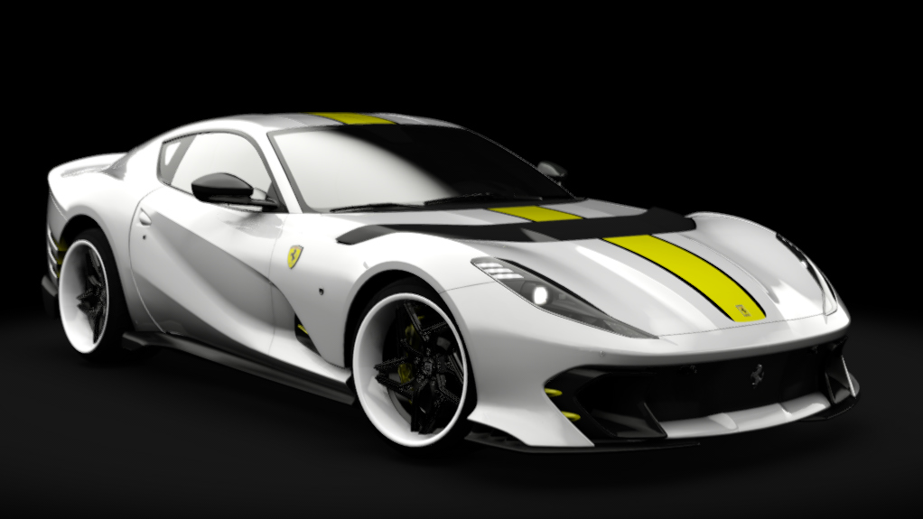 Ferrari 812 Competizione 2023 //635 Racing, skin 04_bianco_avus