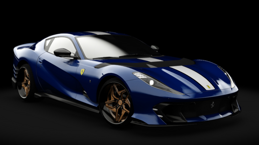 Ferrari 812 Competizione 2023 //635 Racing, skin 06_blu_tour_de_france