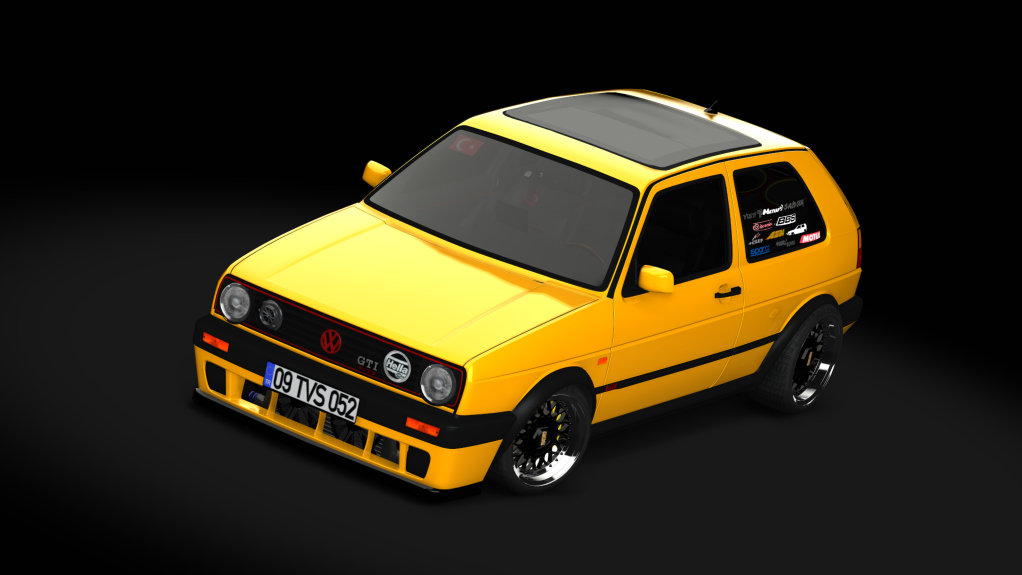 Volkswagen Golf II GTI 16V '90, skin Yellow