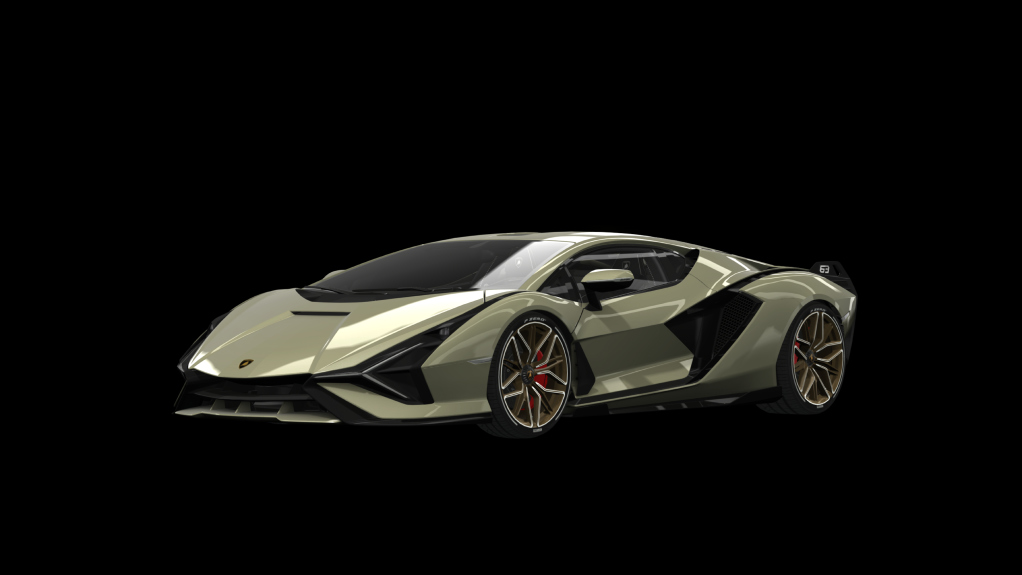 Lamborghini Sián FKP 37, skin verde_gea_lucido