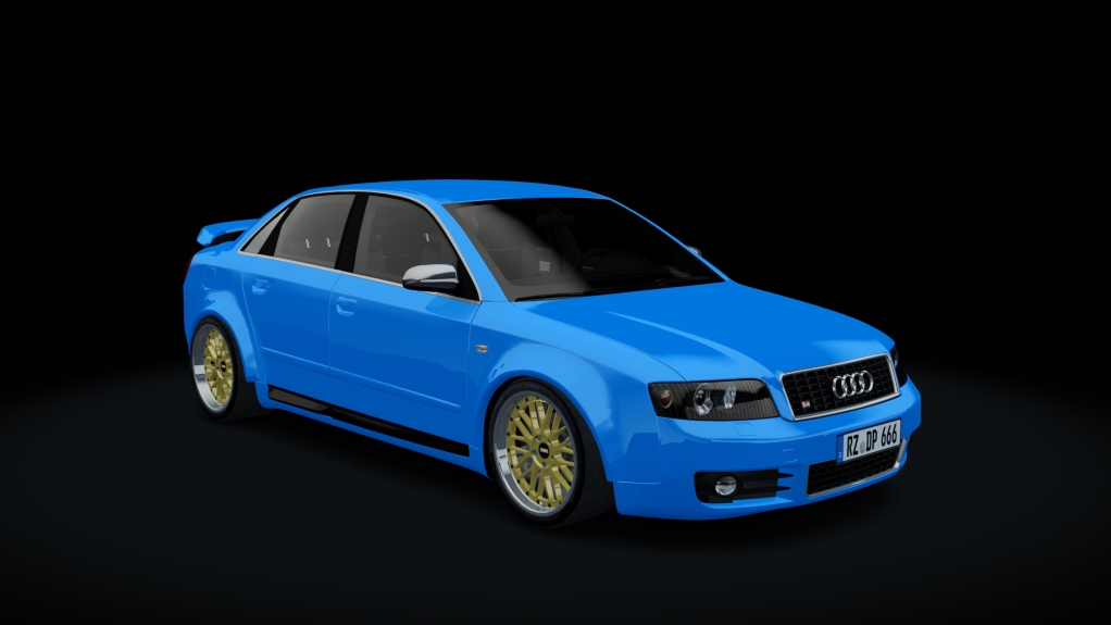 Audi S4 B6 Beast 2003, skin blue