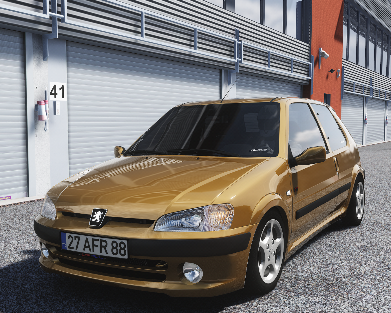 Peugeot 106 GTI, skin blaze_yellow