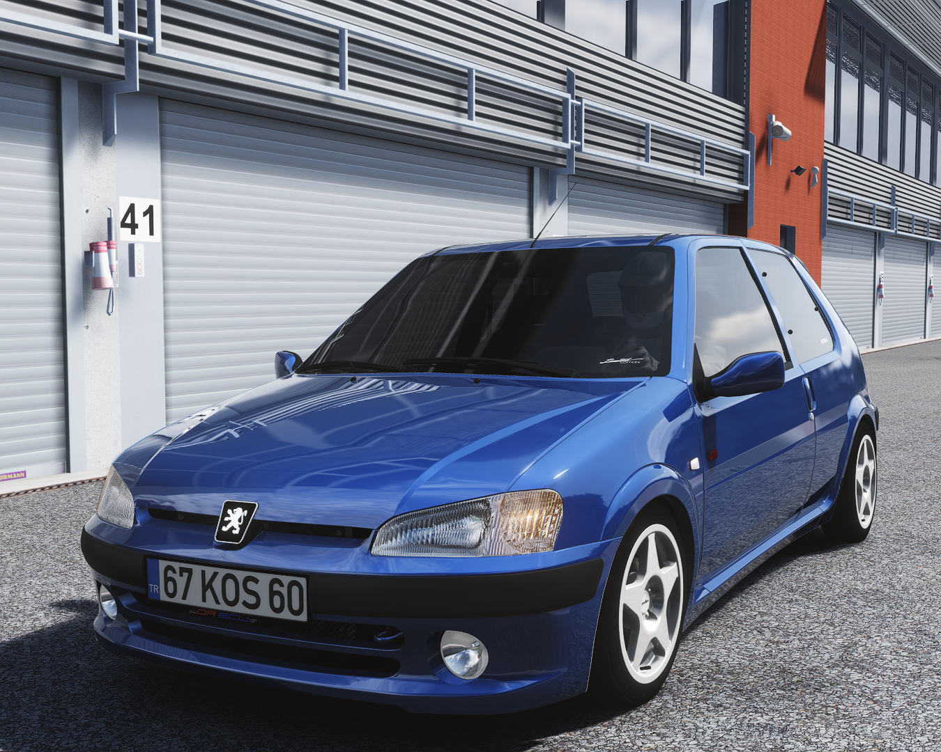 Peugeot 106 GTI, skin indigo