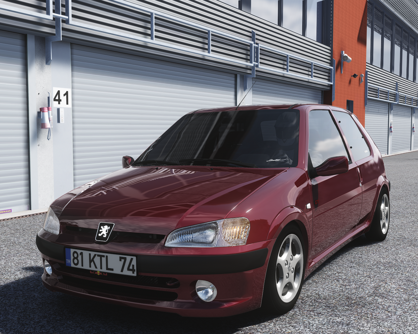 Peugeot 106 GTI, skin rouge_lucifer