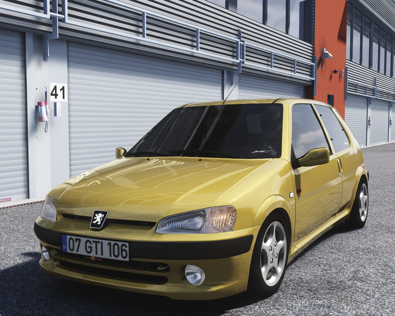 Peugeot 106 GTI, skin yellow