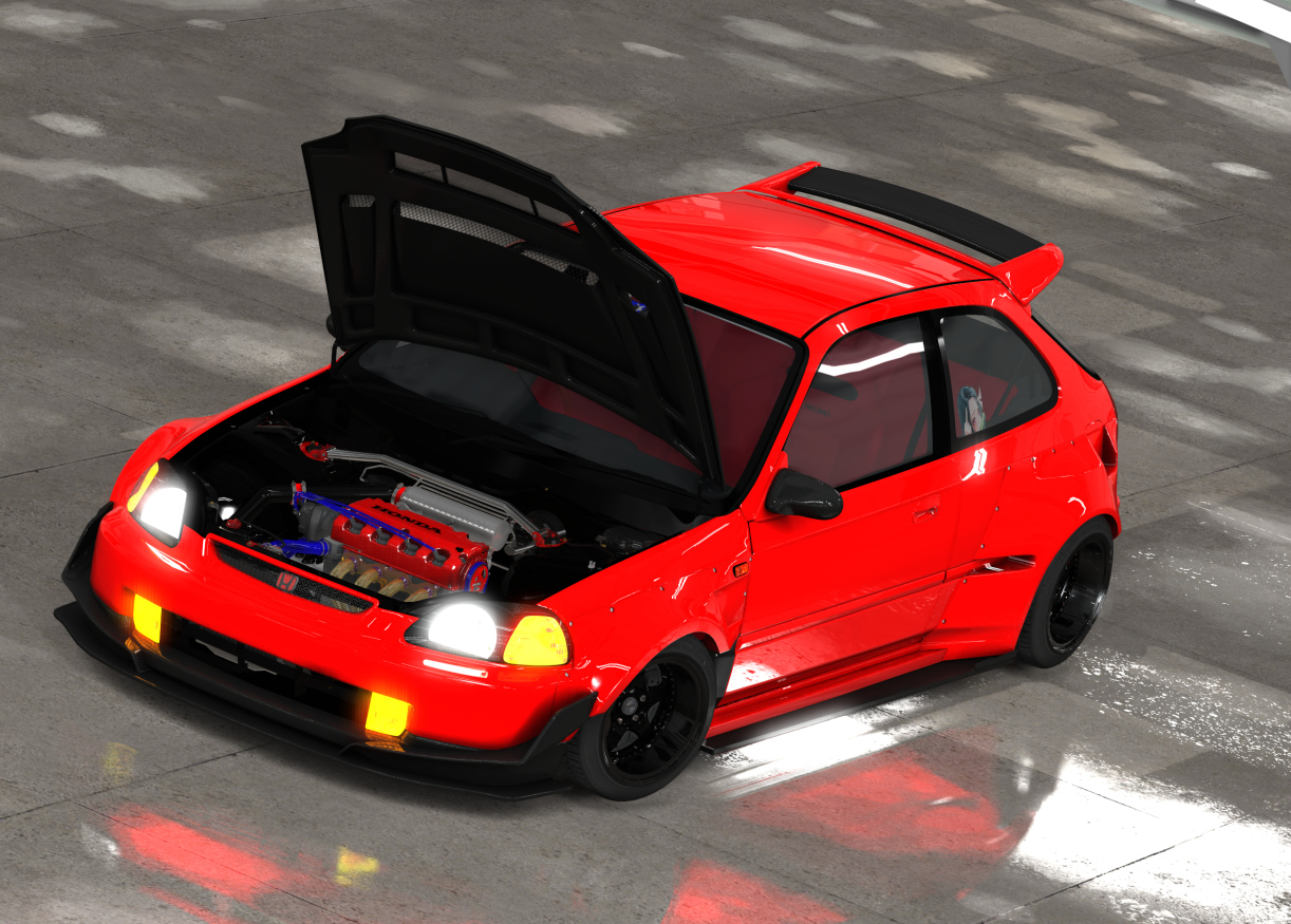 EU3 CIVIC EK, skin RED