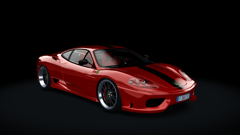 Ferrari 360 CS Evoluzione, skin red_black