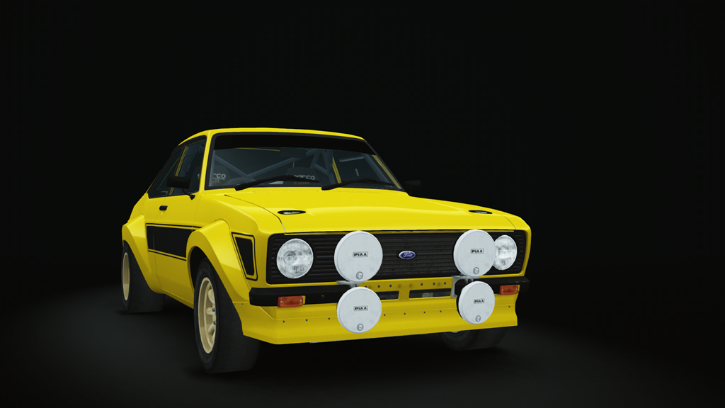 Escort Mark II Group 4 spec, skin Racing_yellow