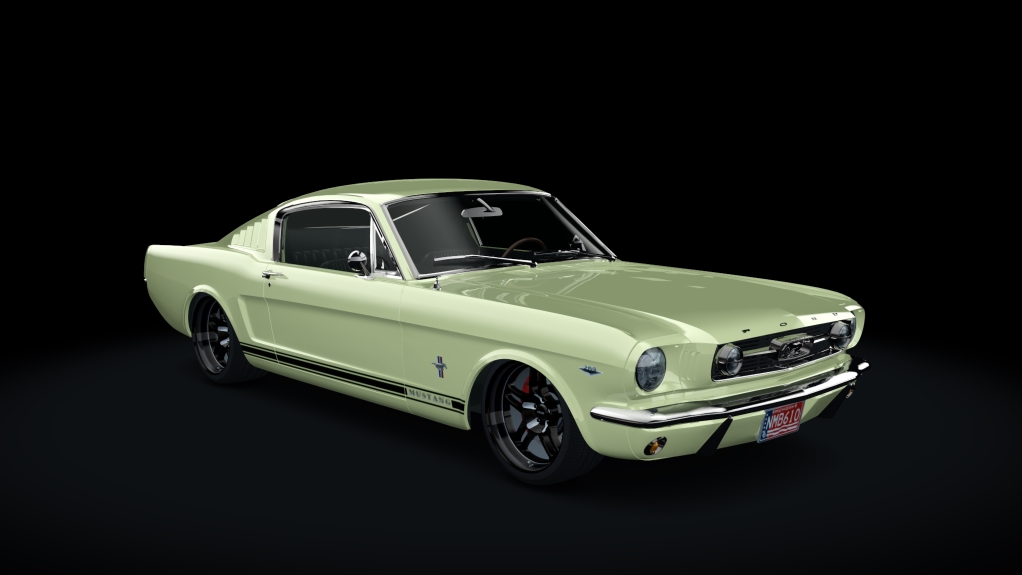 Ford Mustang 1966 Fastback 2+2 Challenger Special, skin citrus