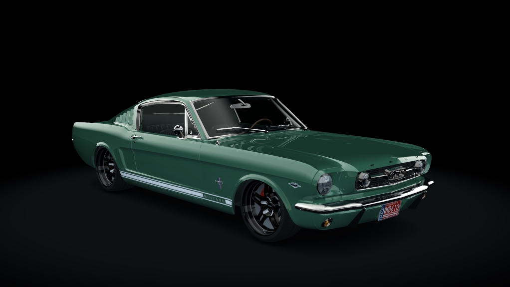 Ford Mustang 1966 Fastback 2+2 Challenger Special, skin light_green