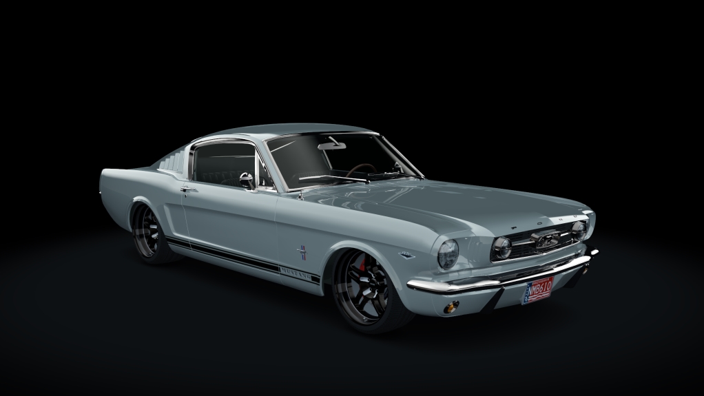 Ford Mustang 1966 Fastback 2+2 Challenger Special, skin white