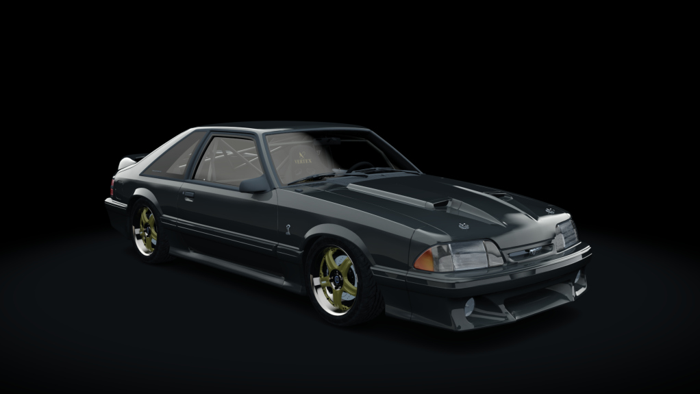 Ford Mustang Foxbody, skin mexico_black