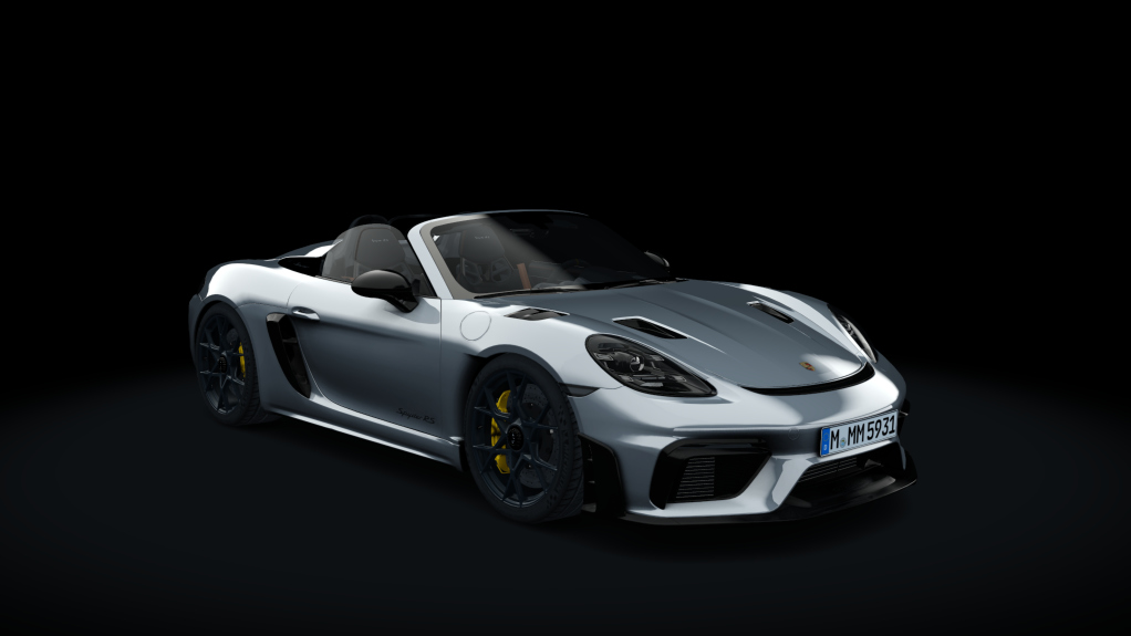 Porsche 718 Spyder RS (982), skin GT Silver Metallic