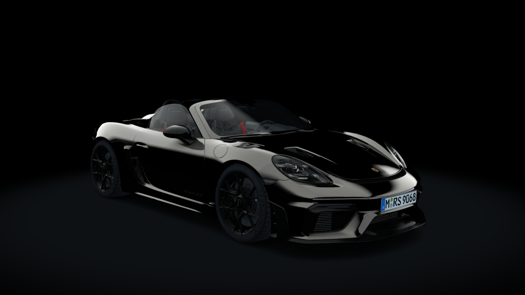 Porsche 718 Spyder RS (982), skin Jet Black Metallic