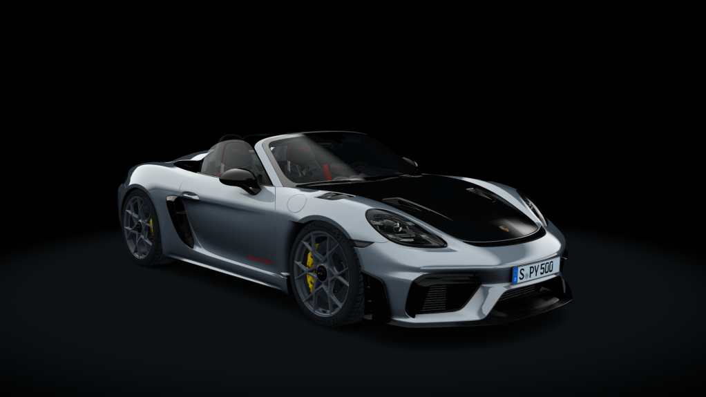 Porsche 718 Spyder RS (982) Weissach Package, skin GT Silver Metallic