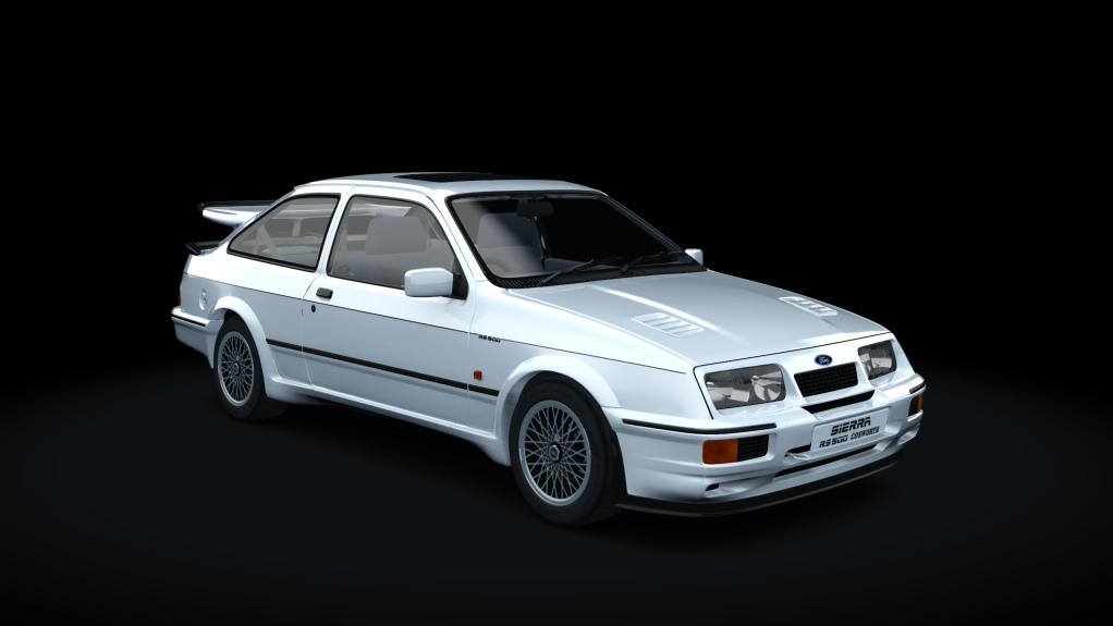 Ford Sierra RS500 Cosworth, skin white