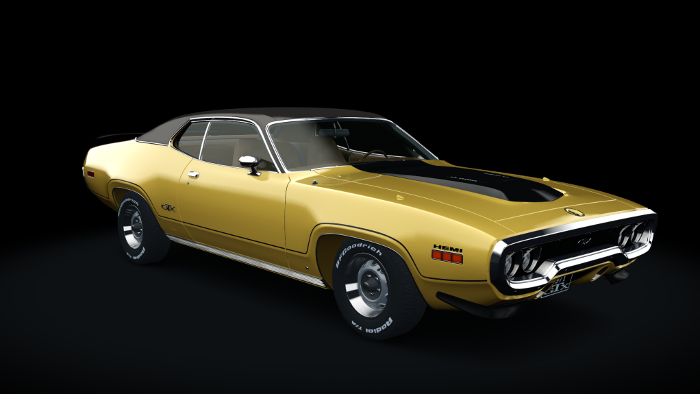 1971  Plymouth GTX 426 Hemi, skin bahama_yellow