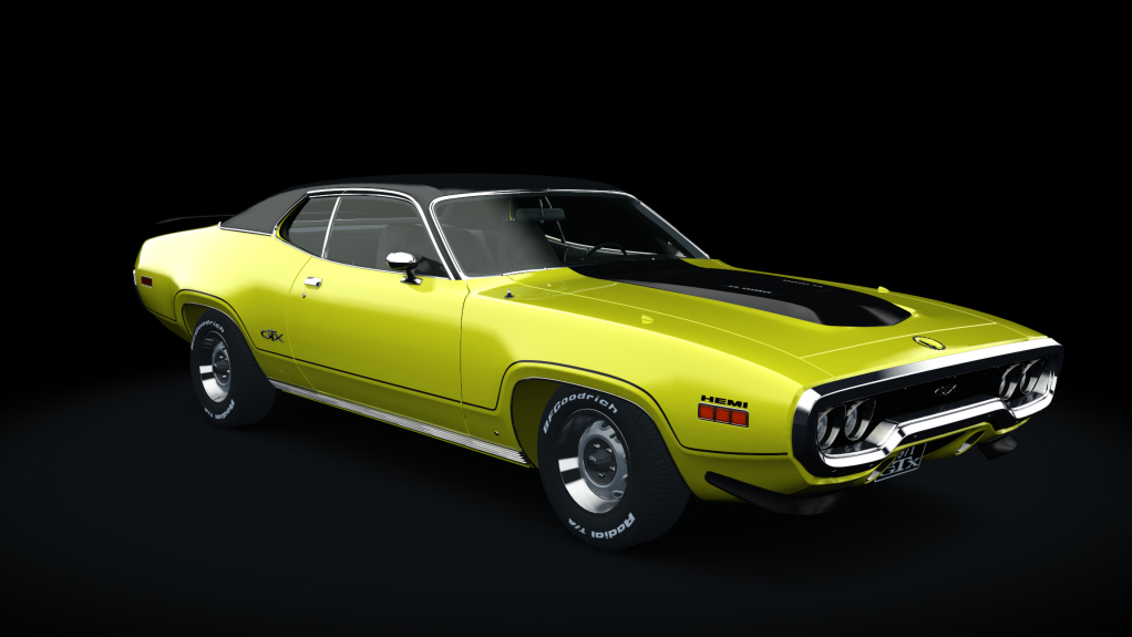 1971  Plymouth GTX 426 Hemi, skin curius_yellow