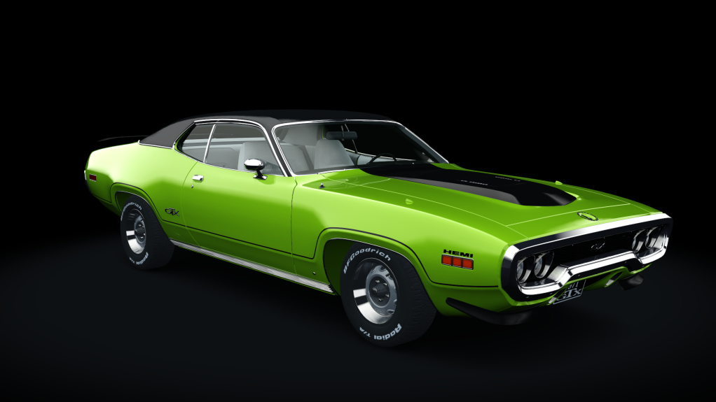 1971  Plymouth GTX 426 Hemi, skin sassy_green